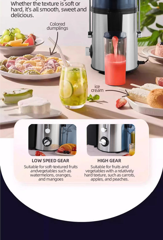 Extractor de Jugo de Alta Capacidad Multifunción con Prensado en Frío - Image 16