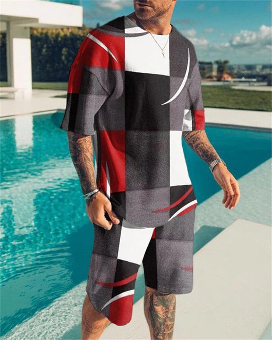 Conjunto Masculino Coreano con Estampado 3D - Traje Casual de Dos Piezas - Image 8