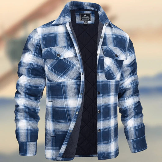 Chaqueta Camisa Hombre Cuadros Gruesos Solapas Largas - Image 7
