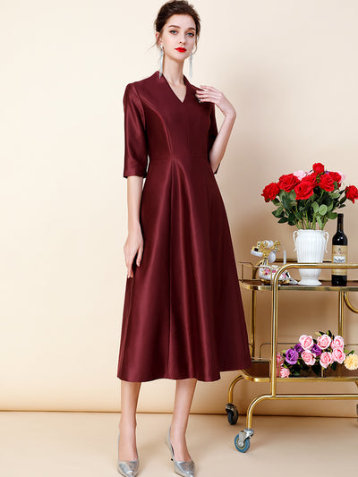 Vestido Casual Elegante para Mujer - Estilo Sofisticado Toast - Image 16
