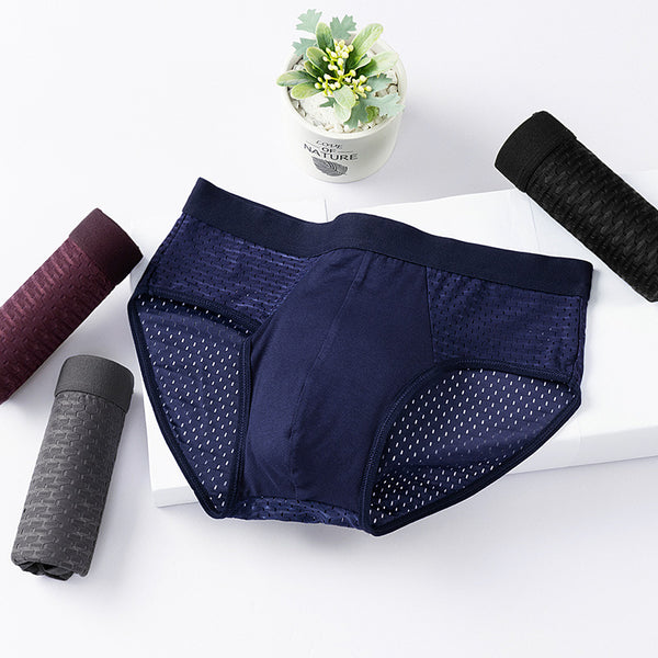 Calzoncillos Triangulares de Malla Transpirable Secado Rápido Ice Silk