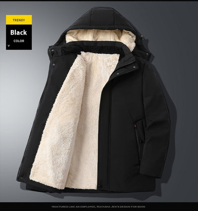 Chaqueta de Invierno para Hombre con Forro Grueso Tipo Borrego - Image 12