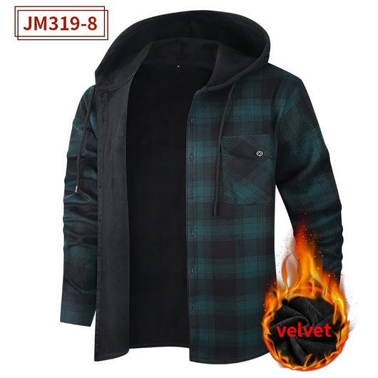 Sudadera Térmica con Capucha y Forro Polar Grueso para Hombre - Image 12