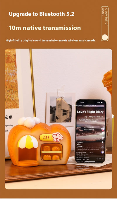 Parlante Bluetooth Decorativo con Luz LED Ambiente - Image 12