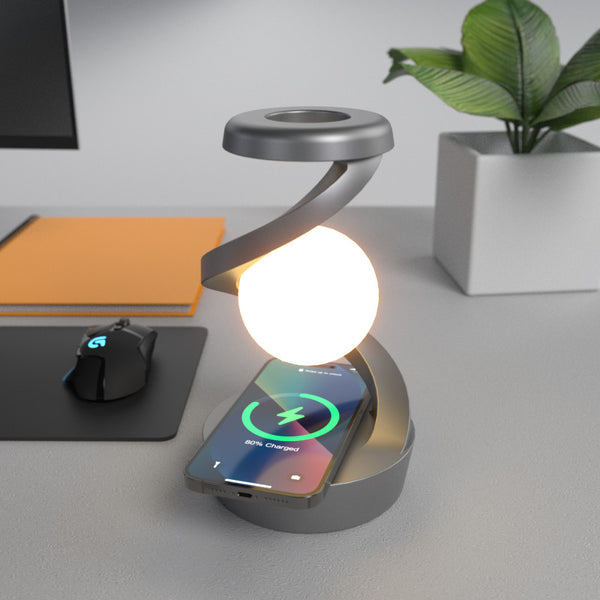 Lámpara Escritorio Giratoria con Carga Inalámbrica y Control por Sensor - Image 2