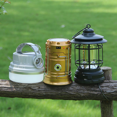 Lámpara Retro Recargable para Camping - Linterna Portátil con Luz Ambiental - Image 6