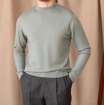 Suéter Slim Fit de Lana Merino para Commute Diario - Image 7