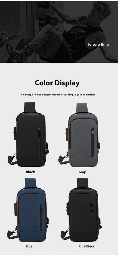 Bolso Cruzado Antirrobo para Motociclista - Pecho Casual Outdoor - Image 13