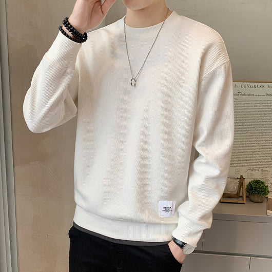 Suéter Versátil para Primavera y Otoño - Camiseta Base Hombre - Image 3