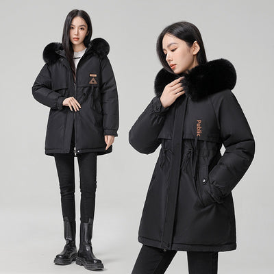Abrigo Acolchado de Terciopelo Suelto Estilo Coreano para Mujer - Image 16
