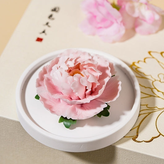 Difusor de Aroma Peonía en Porcelana - Decoración Floral para Dormitorio