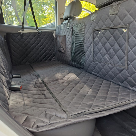 Tapete Protector Impermeable para Mascotas en Auto - Tela Oxford 600D Reforzada
