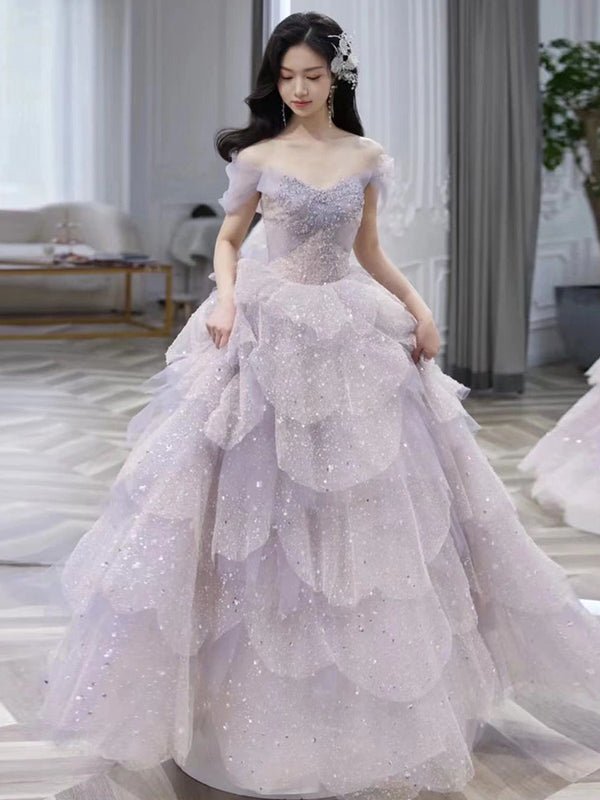 Vestido de Noche Elegante Hombros Descubiertos para Anfitriona