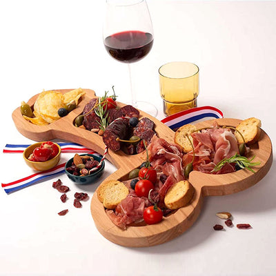Tabla de Quesos y Frutas de Madera Artesanal para Cocina - Image 3