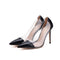 Zapatos de Tacón Alto Stiletto Nude Transparente para Mujer