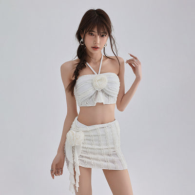 Traje de Baño Mujer Tres Piezas Dividido con Cobertura Abdominal - Image 4