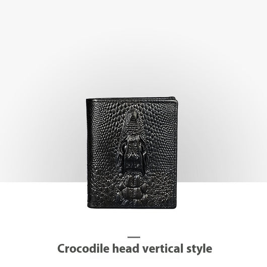 Cartera de Cuero Artesanal Grabada Retro para Hombre - Image 18