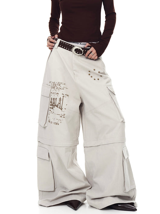 Pantalones Cargo Sueltos con Bolsillos Removibles - Image 5