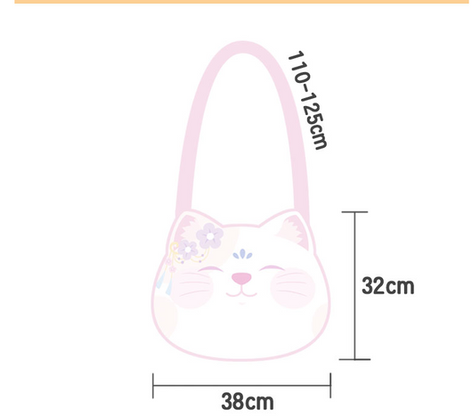Bolsa Mensajera Gato Kawaii Grande para Mujer - Image 8
