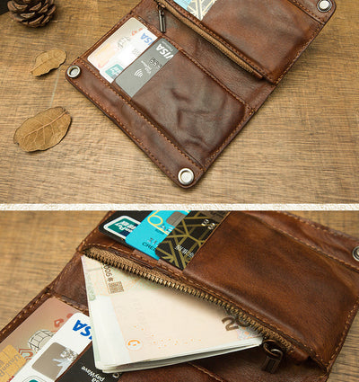 Billetera de Cuero Vacuno Genuino Grande con Capacidad Máxima - Image 6