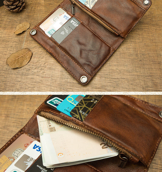 Billetera de Cuero Vacuno Genuino Grande con Capacidad Máxima - Image 6