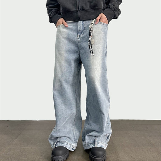 Jeans Tiro Alto Pierna Ancha con Bolsillos Funcionales - Image 11