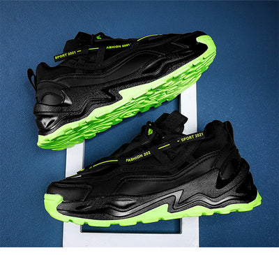 Tenis Casuales Tipo Daddy Mesh Suela Plana Talla Grande para Hombre - Image 5