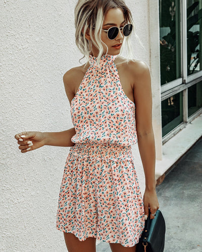 Jumpsuit Floral Halter Escotado para Mujer - Image 13