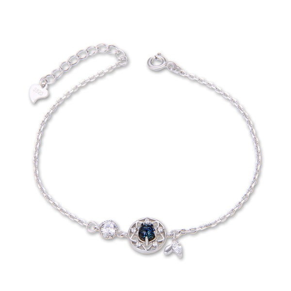 Pulsera de Plata Esterlina para Mujer con Piedra de Luna - Image 4