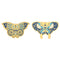 Butterfly Shape Alloy Brooch Jewelry Personality Azul Set
