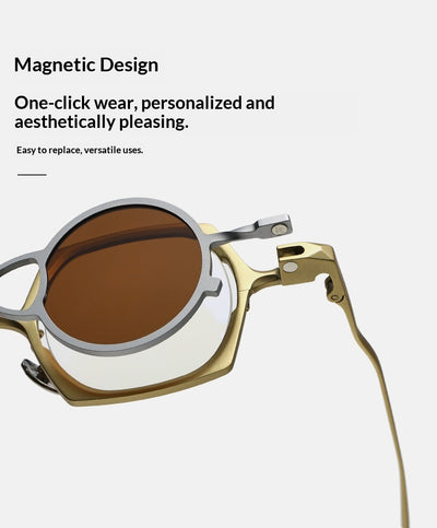 Gafas de Sol Polarizadas con Soporte Magnético de Titanio Puro - Image 14