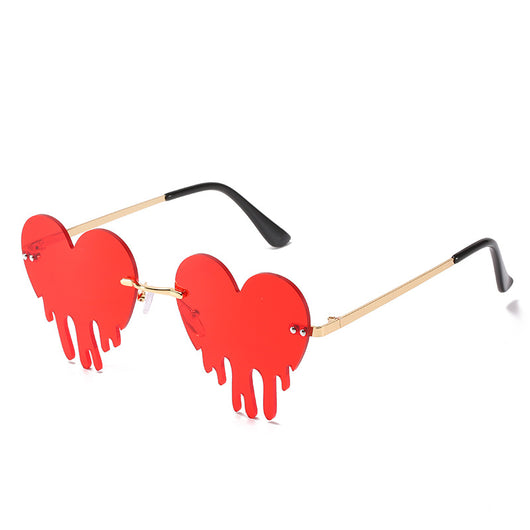 Gafas de Sol Rimless Lágrimas de Amor - Estilo Personalidad Mujer - Image 8