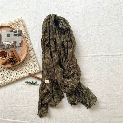 Pañuelo Vintage de Algodón y Lino con Flores Retro para Mujer - Image 25