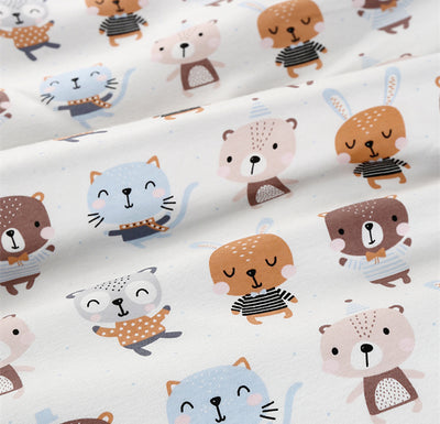 Tela de Punto de Algodón Estampada para Bebé con Acabado Satinado - Image 15