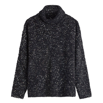 Suéter de Cuello Alto Mohair para Otoño e Invierno - Image 9