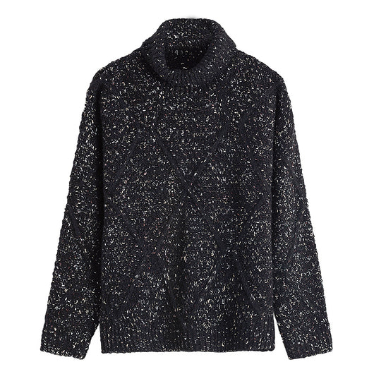 Suéter de Cuello Alto Mohair para Otoño e Invierno - Image 9