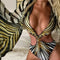 Traje de Baño Enterizo Rayado Sexy para Playa