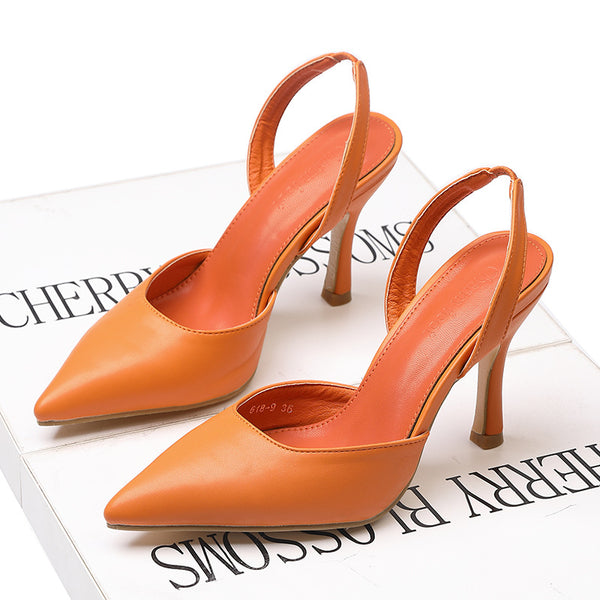 Sandalias Stiletto Elegantes de Diseño Minimalista