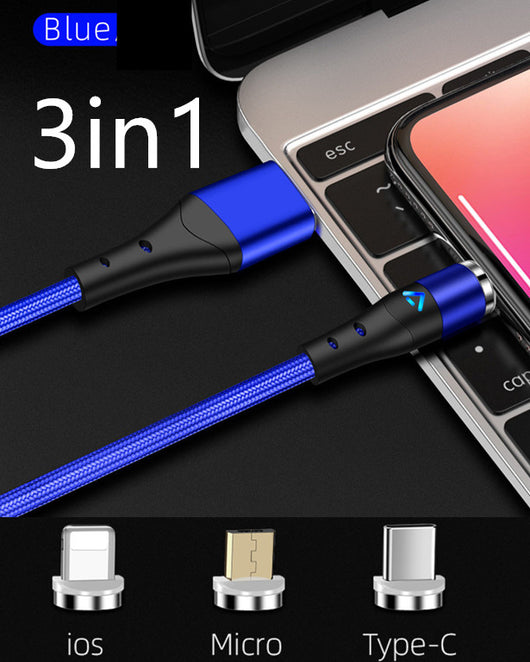 Cable Magnético Rotativo de Carga Rápida 3A con Transmisión de Datos - Image 21
