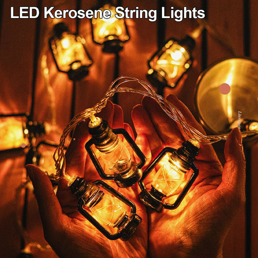 Luces LED Estilo Linterna Retro - Guirnalda Decorativa a Batería para Fiestas y Jardín - Image 13