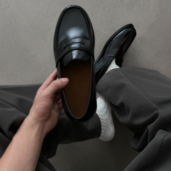 Zapatos de Cuero Ejecutivos Estilo Británico para Hombre