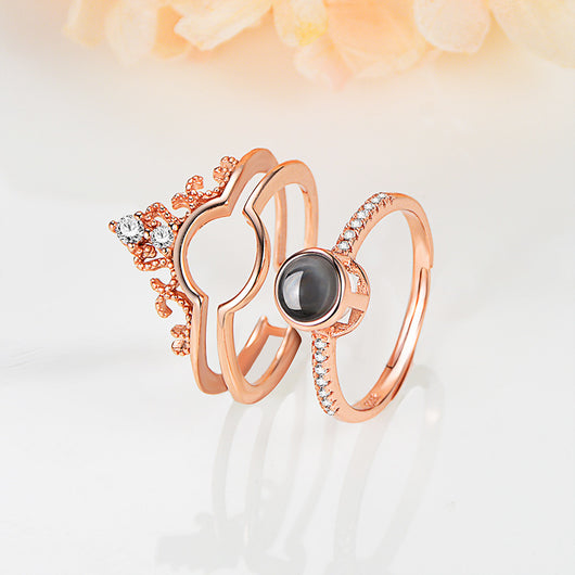 Anillo de Plata 925 con Foto Personalizada y Proyección - Image 16