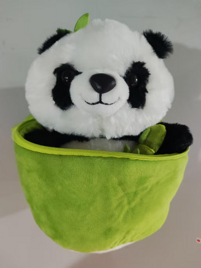 Almohada Panda con Tubo de Bambú Simulado - Image 8
