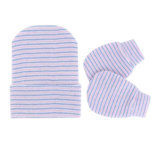 Set de Gorro Tejido y Manoplas Antiarañazos para Recién Nacido - Image 14