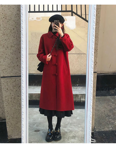 Abrigo de Lana Estilo Hepburn Petite de Largo Medio - Image 9