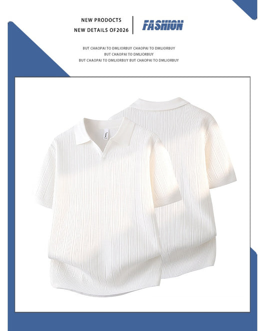 Camisa Casual Slim Fit Cuello Solapa Manga Corta Hombre - Image 24