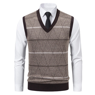 Chaleco Pullover Acolchado para Papá - Diseño Diamante Cálido - Image 5