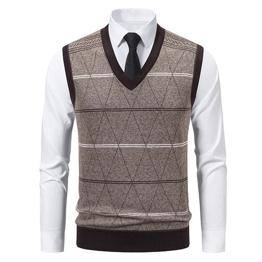 Chaleco Pullover Acolchado para Papá - Diseño Diamante Cálido - Image 5