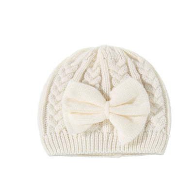 Gorro Tejido Jacquard de Lana Pura Color Liso Estilo Europeo - Image 5