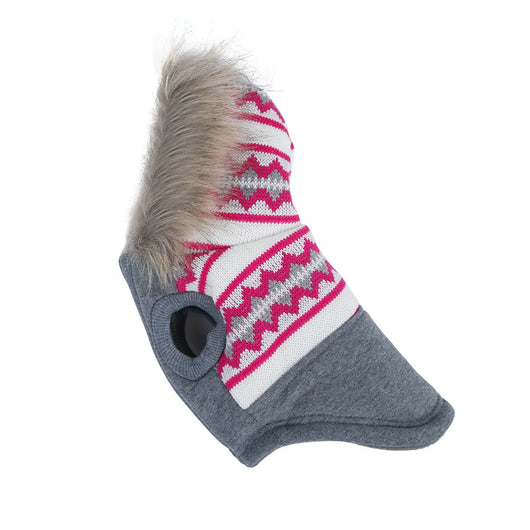 Abrigo Impermeable para Perros con Cuello de Pelaje Sintético - Image 3